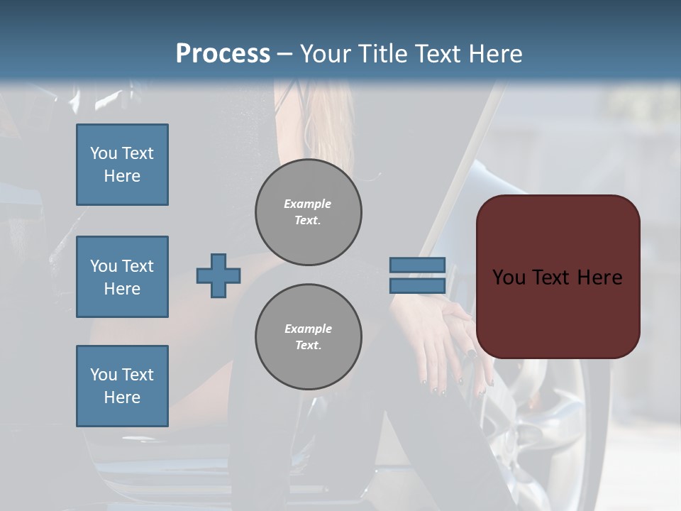 Vehicle White Sexy PowerPoint Template