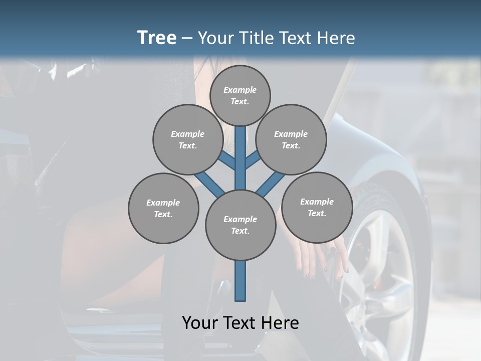 Vehicle White Sexy PowerPoint Template