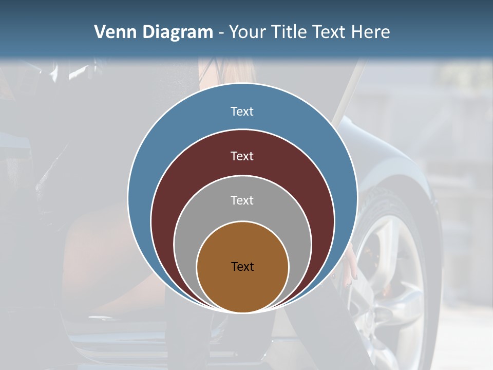 Vehicle White Sexy PowerPoint Template
