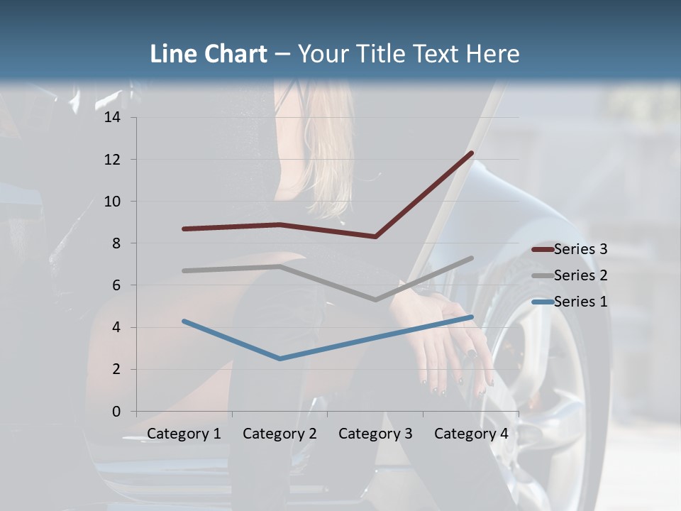 Vehicle White Sexy PowerPoint Template