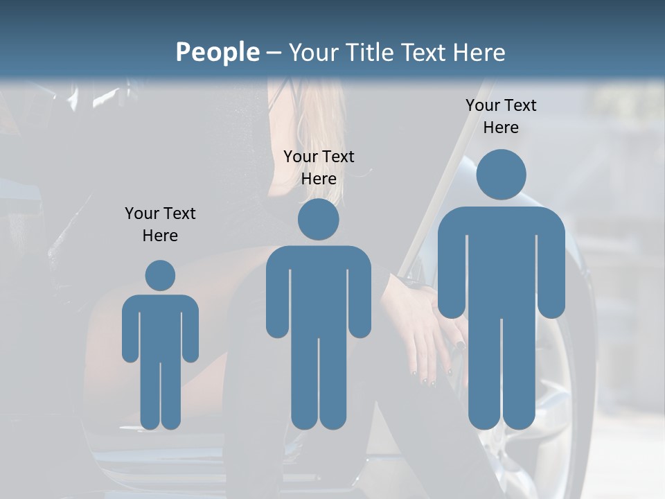 Vehicle White Sexy PowerPoint Template
