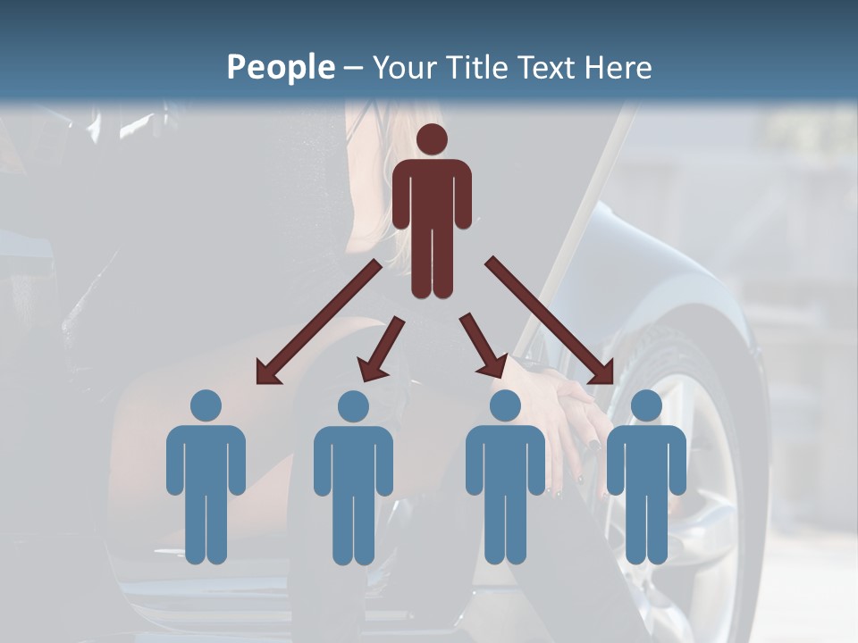 Vehicle White Sexy PowerPoint Template