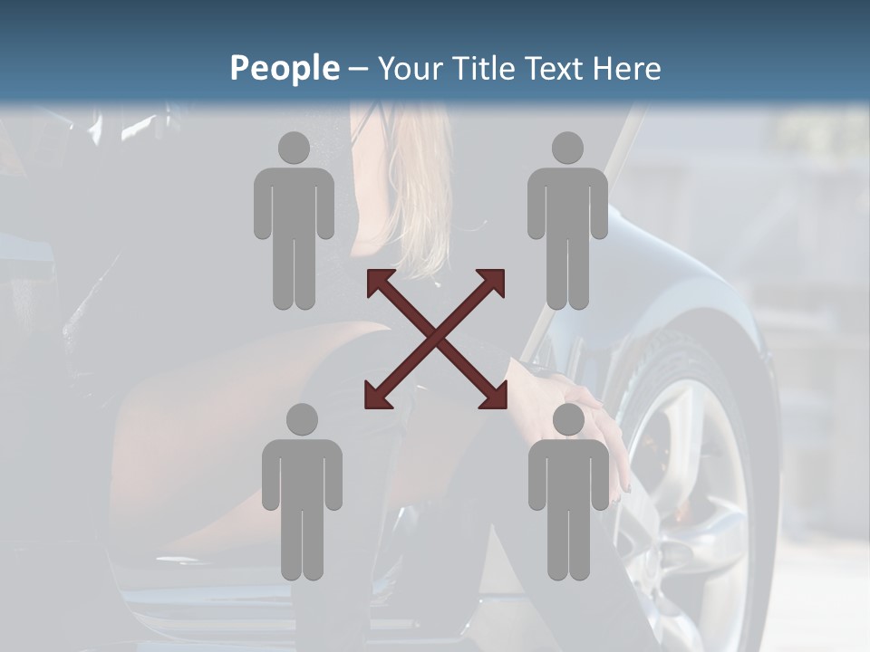 Vehicle White Sexy PowerPoint Template