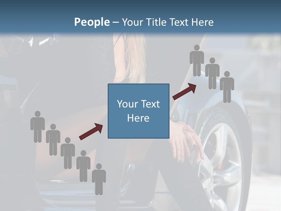 Vehicle White Sexy PowerPoint Template