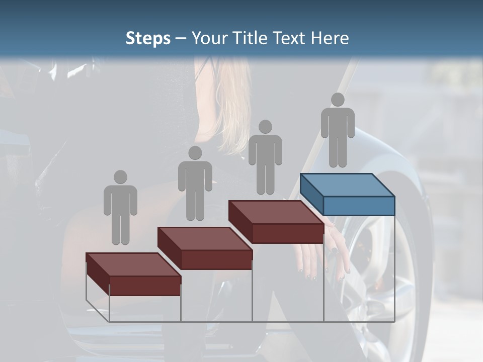 Vehicle White Sexy PowerPoint Template