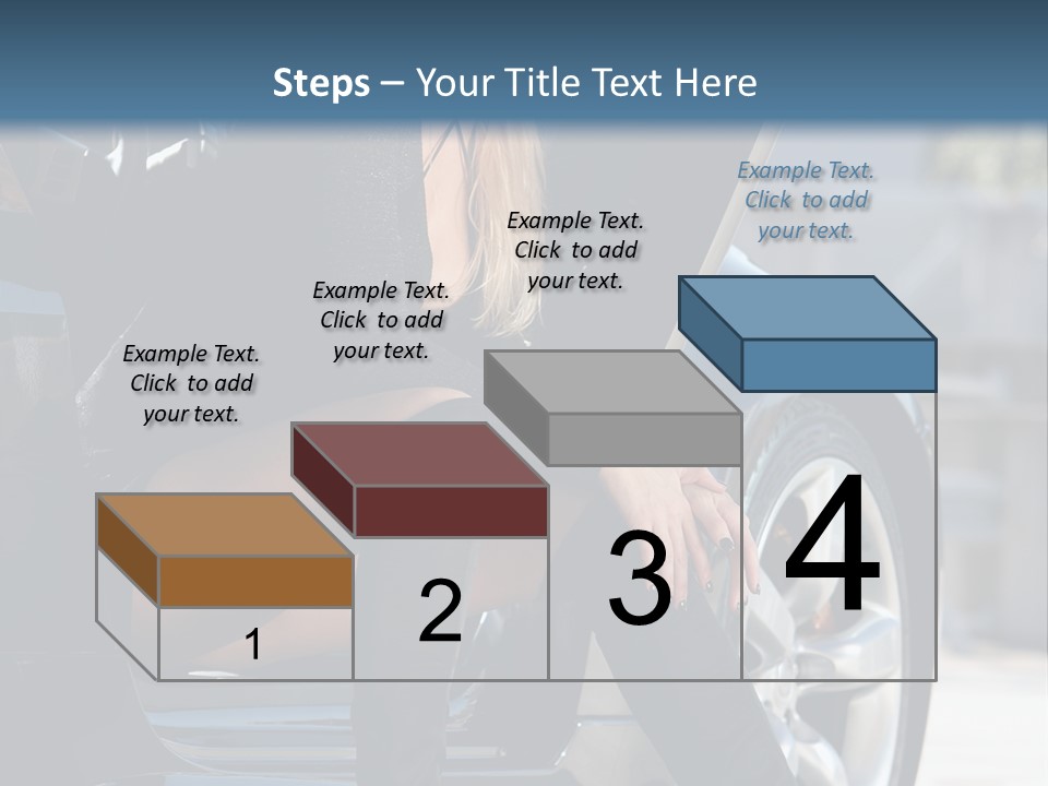 Vehicle White Sexy PowerPoint Template