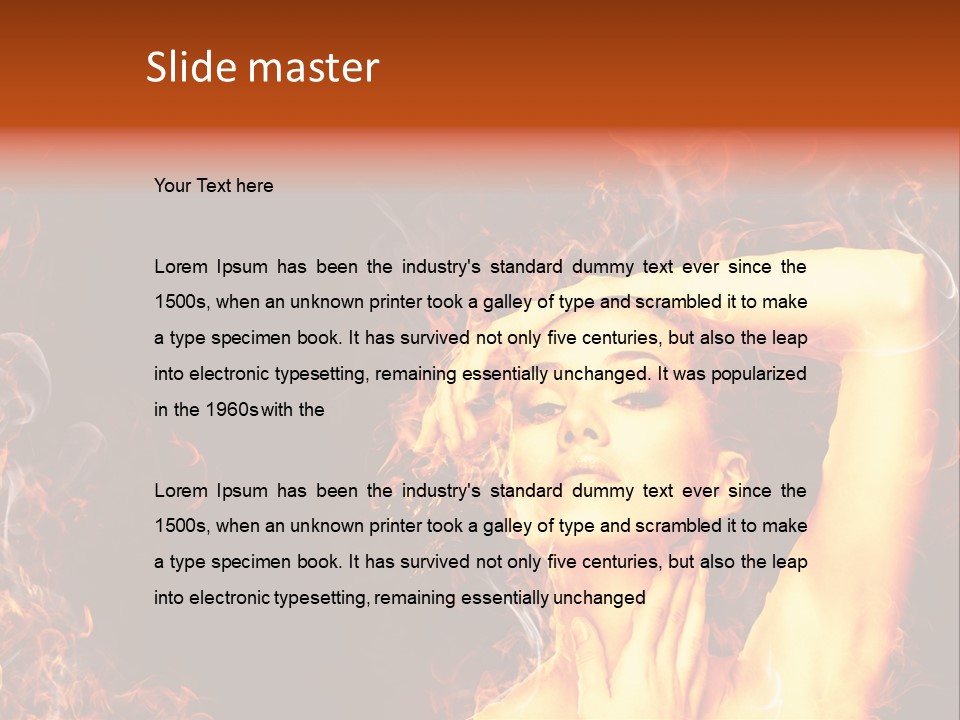 Human Beauty Young PowerPoint Template