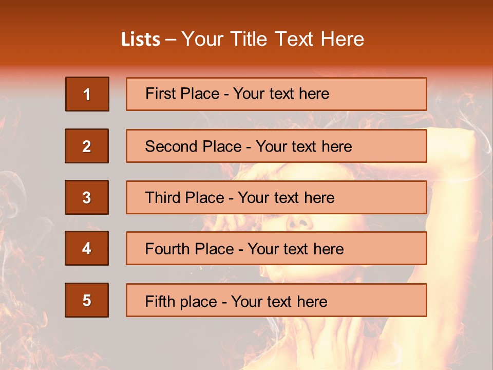 Human Beauty Young PowerPoint Template