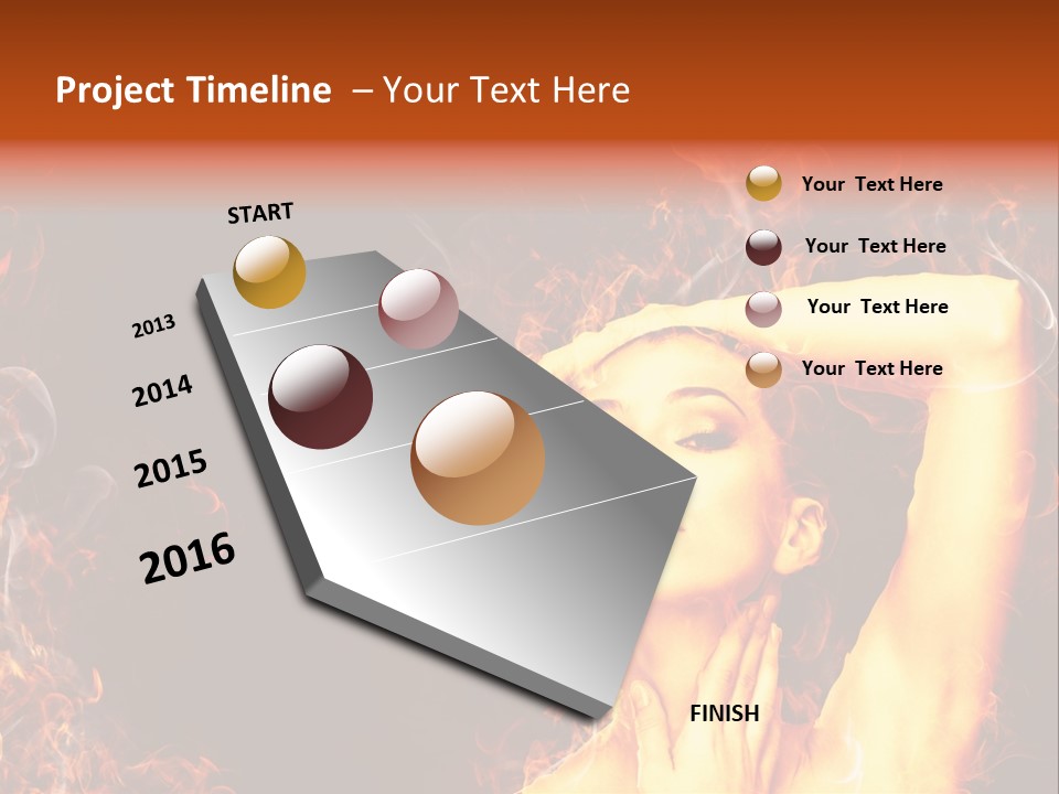 Human Beauty Young PowerPoint Template