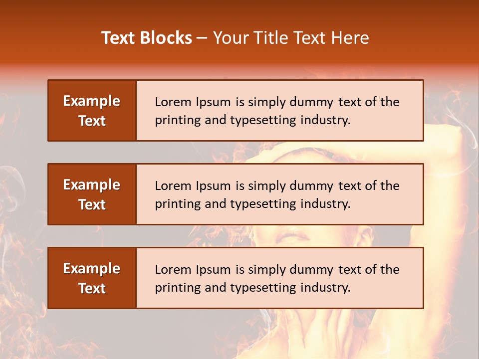 Human Beauty Young PowerPoint Template