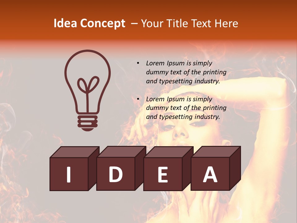 Human Beauty Young PowerPoint Template