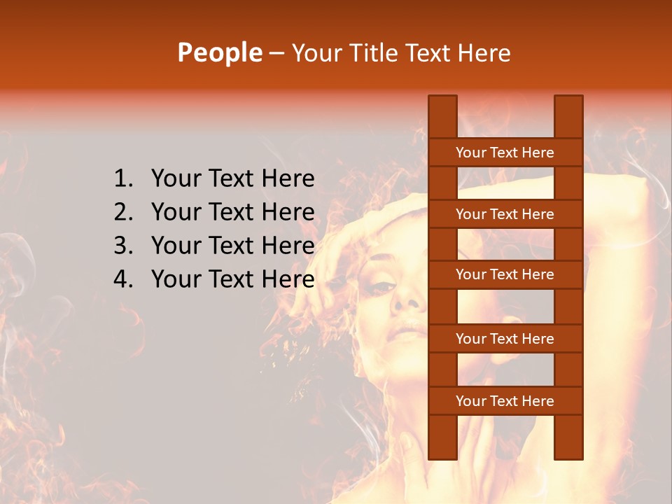Human Beauty Young PowerPoint Template