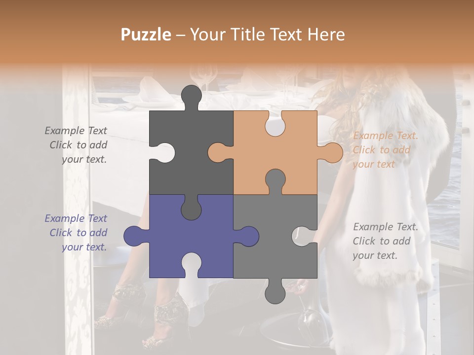 Fashion Young Woman PowerPoint Template