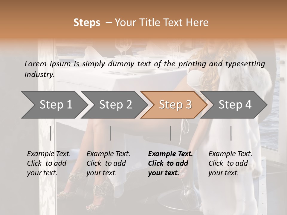 Fashion Young Woman PowerPoint Template