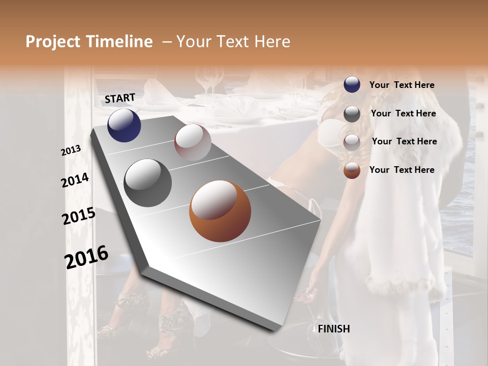 Fashion Young Woman PowerPoint Template