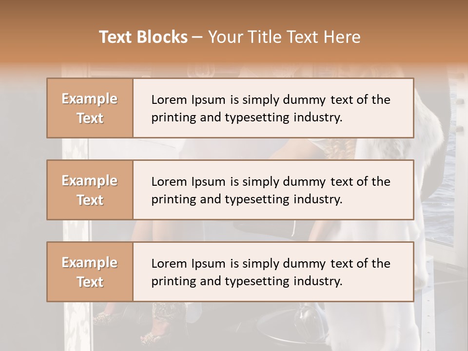 Fashion Young Woman PowerPoint Template