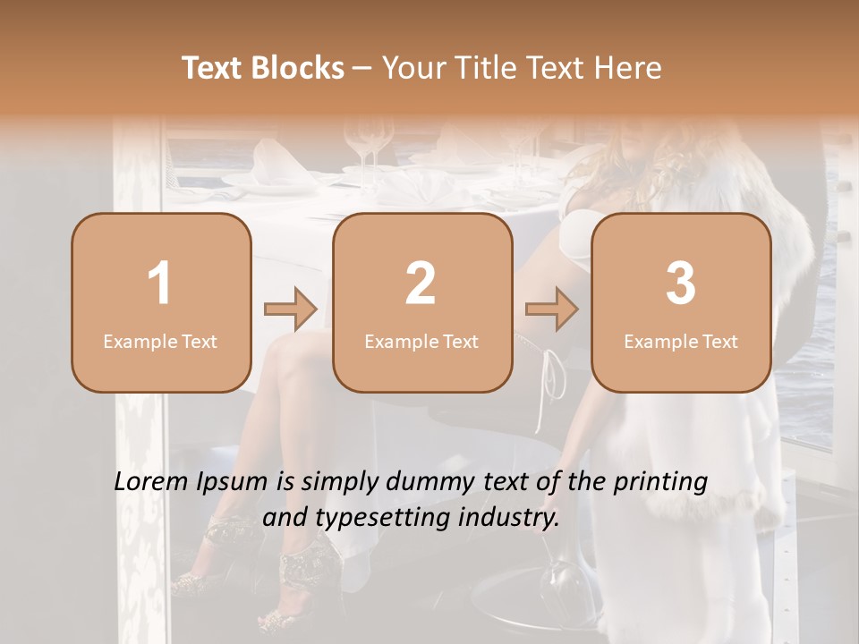 Fashion Young Woman PowerPoint Template