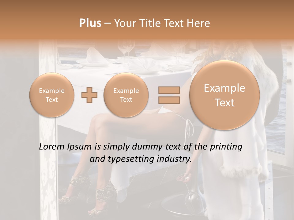 Fashion Young Woman PowerPoint Template