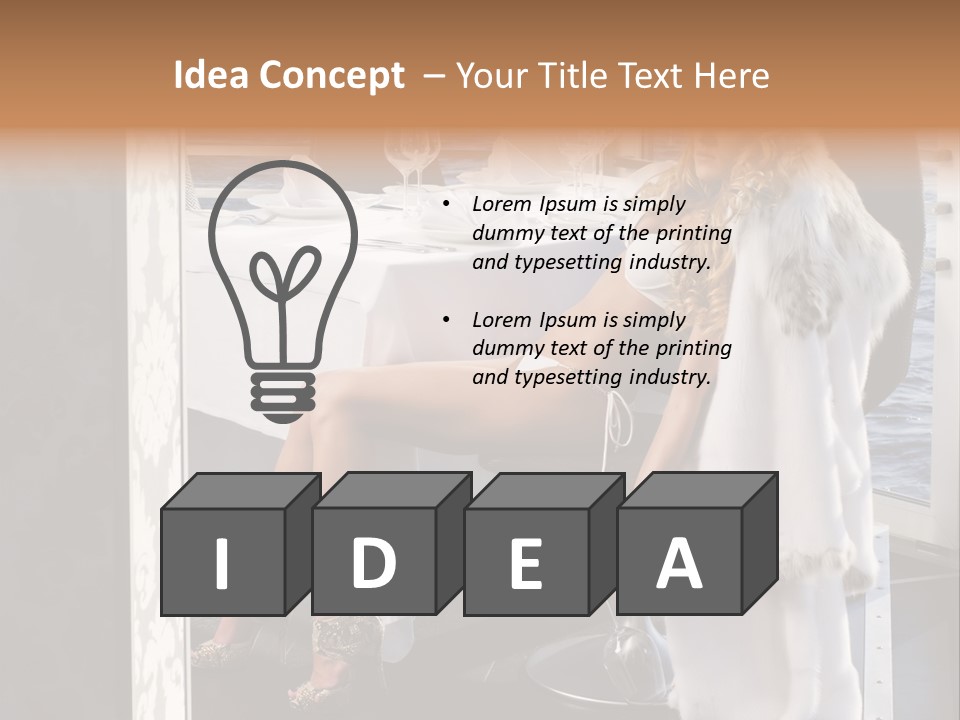 Fashion Young Woman PowerPoint Template