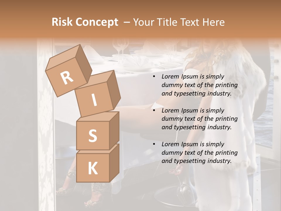 Fashion Young Woman PowerPoint Template