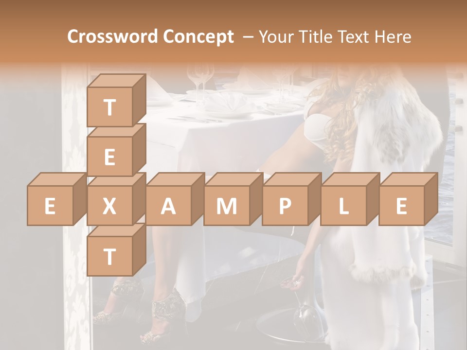 Fashion Young Woman PowerPoint Template