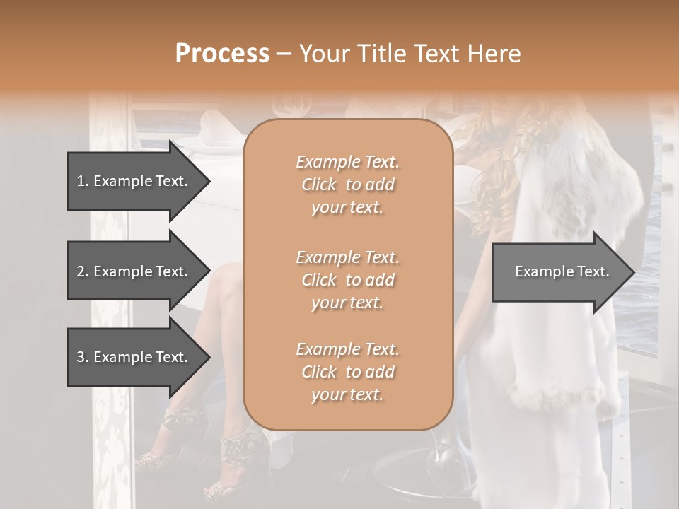 Fashion Young Woman PowerPoint Template