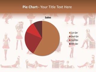 Thin Santa People PowerPoint Template