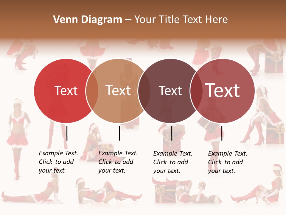 Thin Santa People PowerPoint Template