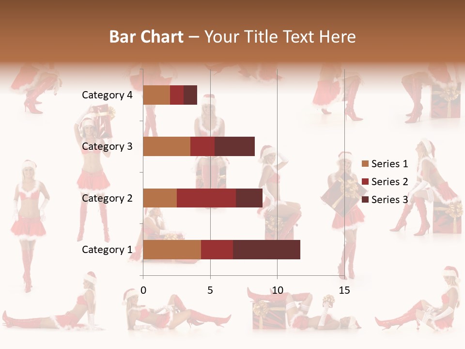 Thin Santa People PowerPoint Template