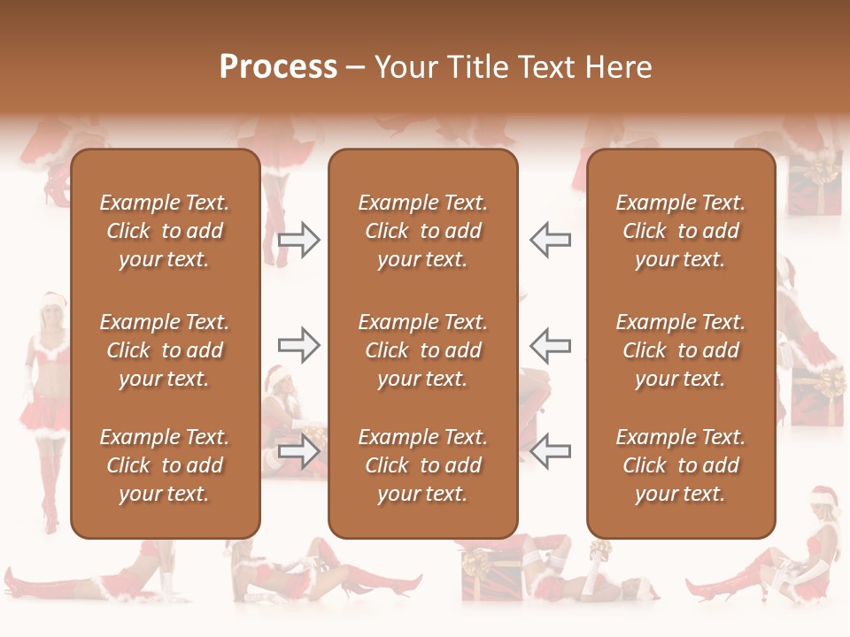 Thin Santa People PowerPoint Template