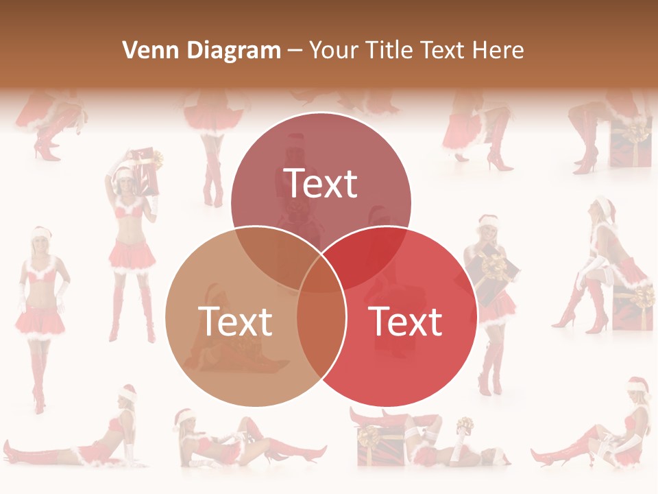 Thin Santa People PowerPoint Template