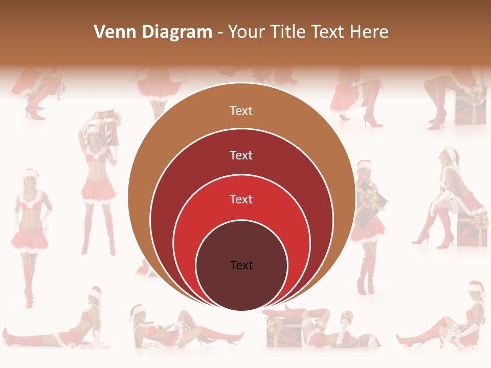 Thin Santa People PowerPoint Template