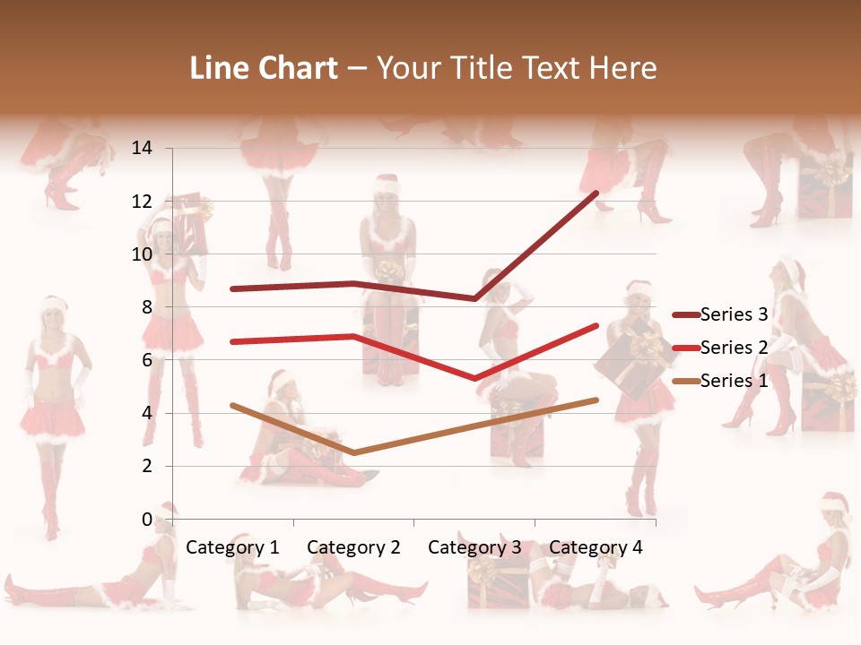 Thin Santa People PowerPoint Template