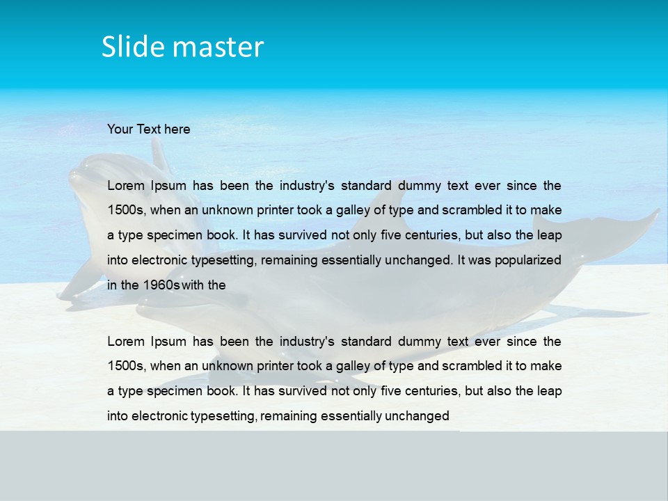 Creature Grey Mammal PowerPoint Template