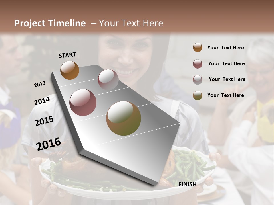 Grandfather Christmas Cheerful PowerPoint Template