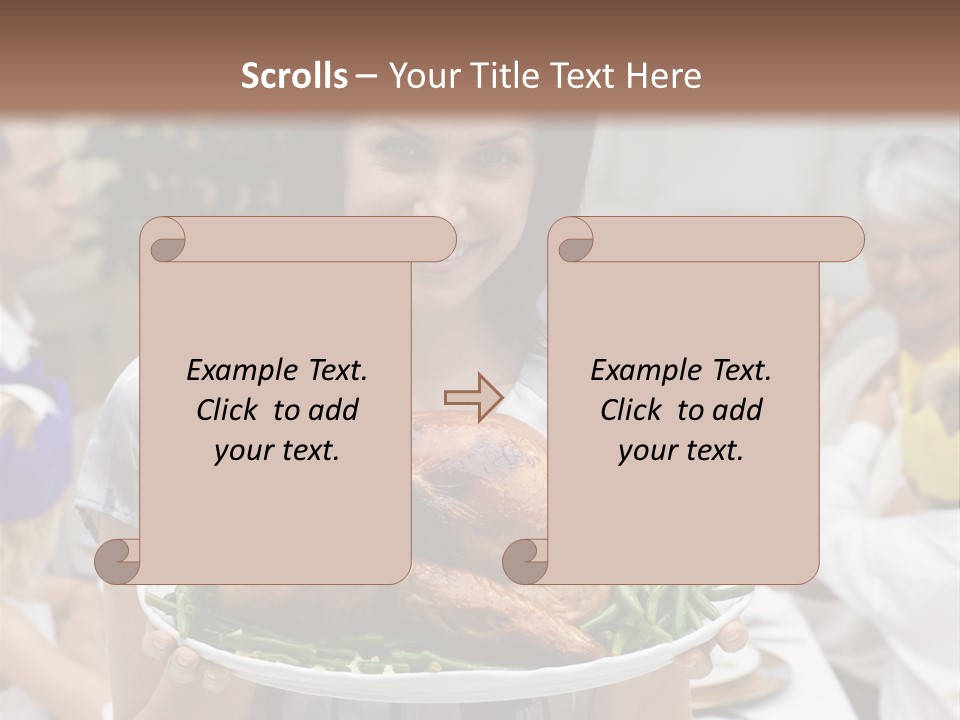 Grandfather Christmas Cheerful PowerPoint Template