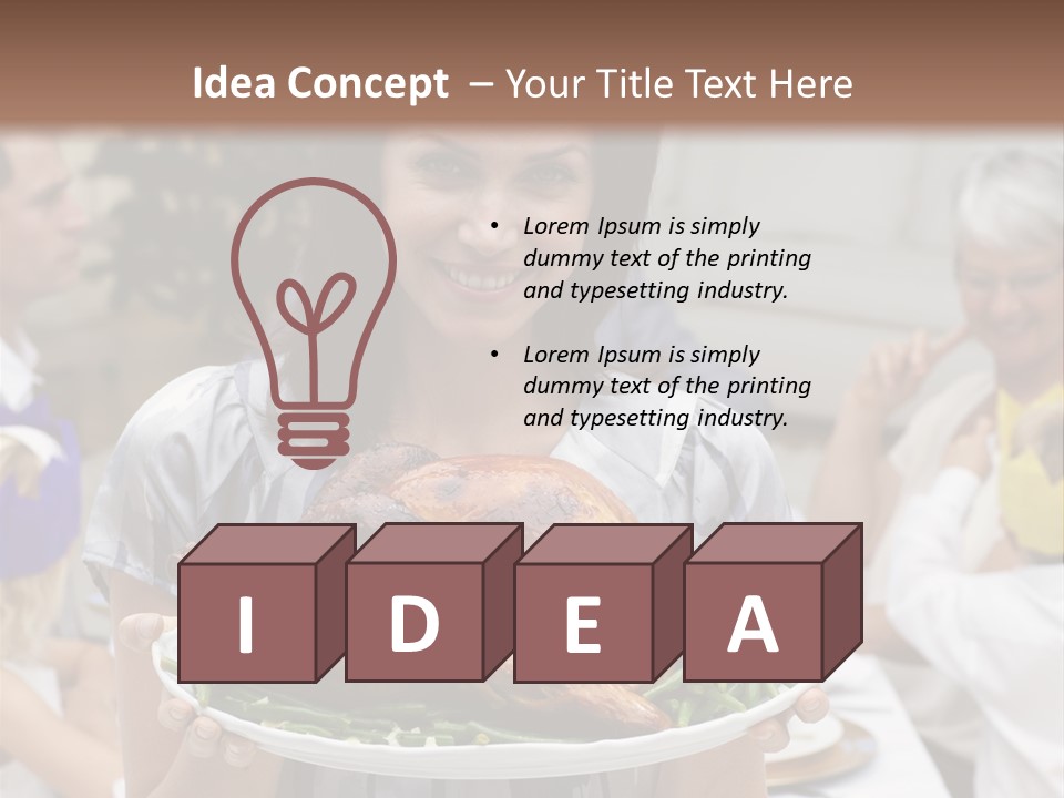 Grandfather Christmas Cheerful PowerPoint Template