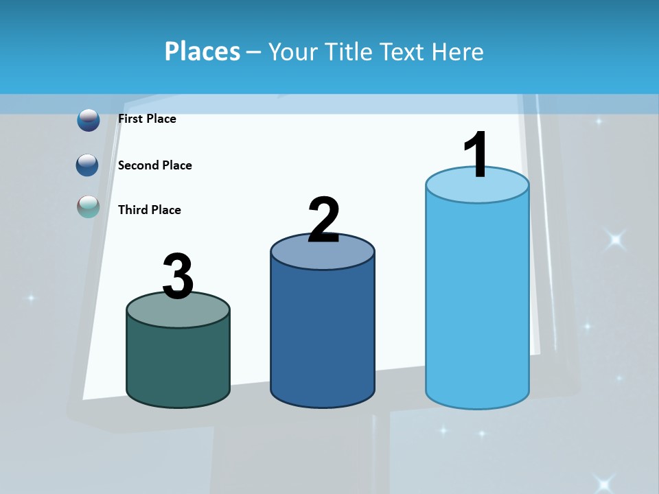 Message Advertisement Blue PowerPoint Template