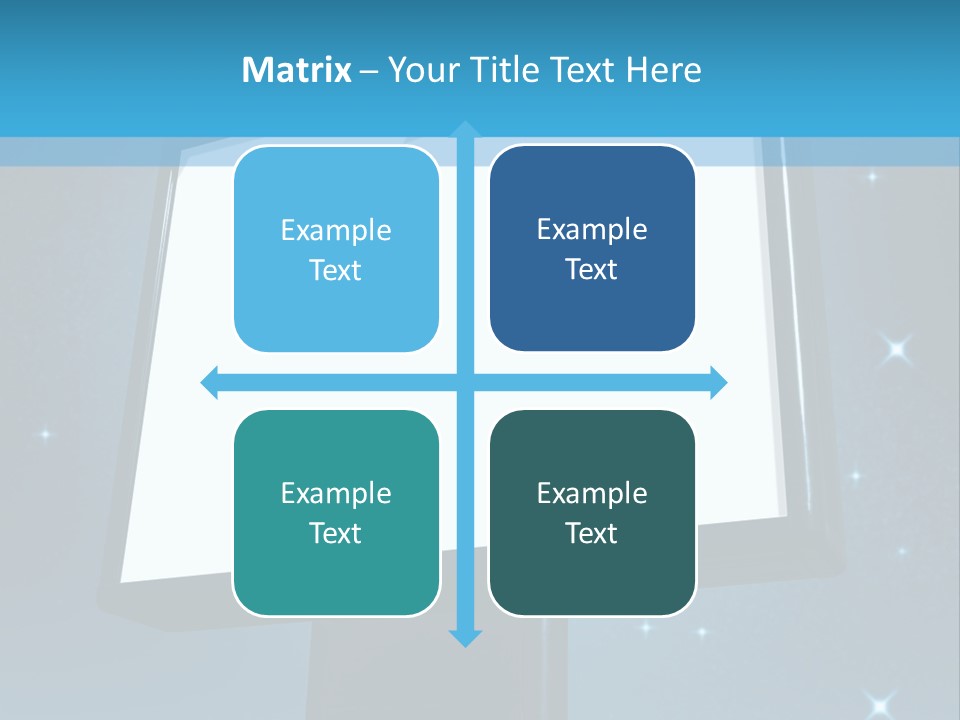 Message Advertisement Blue PowerPoint Template