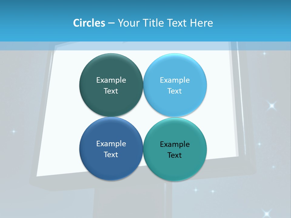 Message Advertisement Blue PowerPoint Template