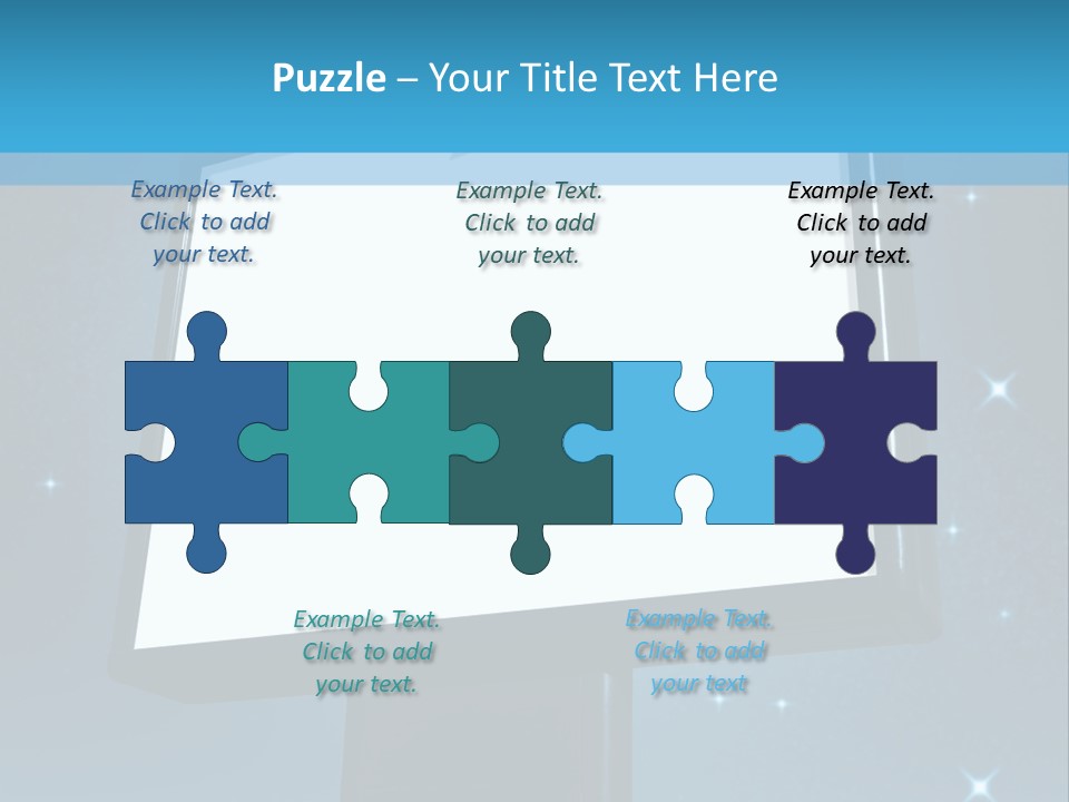 Message Advertisement Blue PowerPoint Template