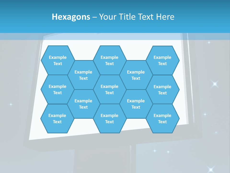 Message Advertisement Blue PowerPoint Template