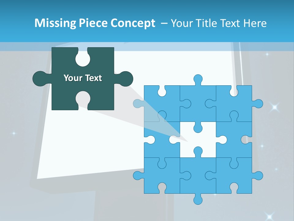 Message Advertisement Blue PowerPoint Template