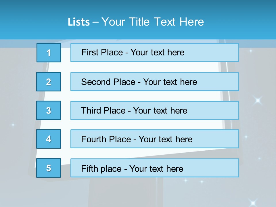 Message Advertisement Blue PowerPoint Template