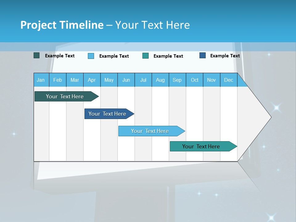 Message Advertisement Blue PowerPoint Template