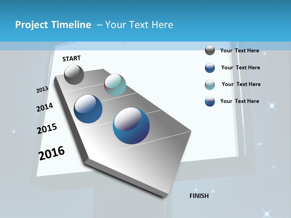 Message Advertisement Blue PowerPoint Template
