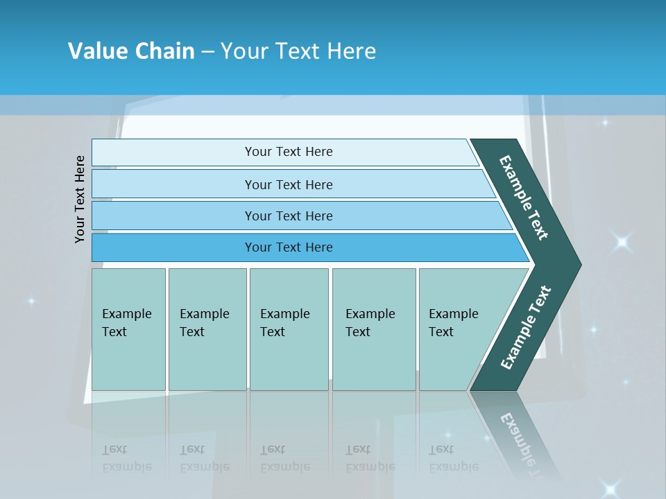 Message Advertisement Blue PowerPoint Template