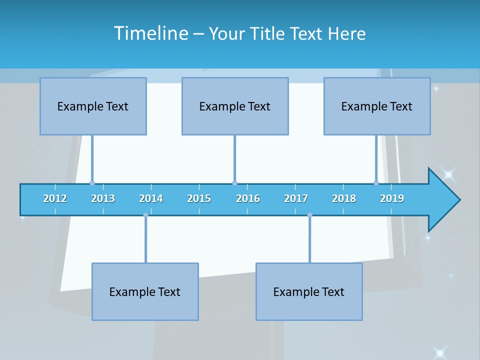 Message Advertisement Blue PowerPoint Template