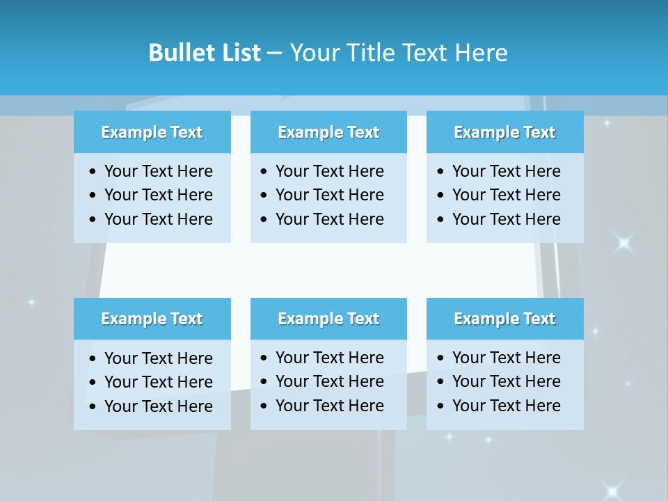 Message Advertisement Blue PowerPoint Template