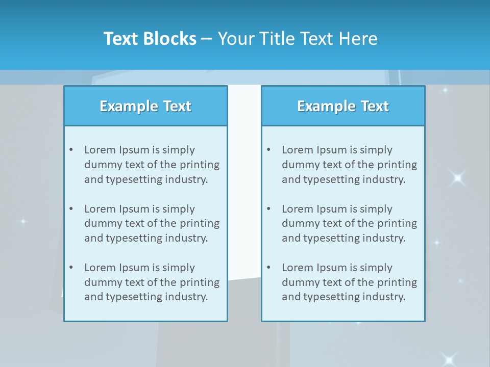 Message Advertisement Blue PowerPoint Template